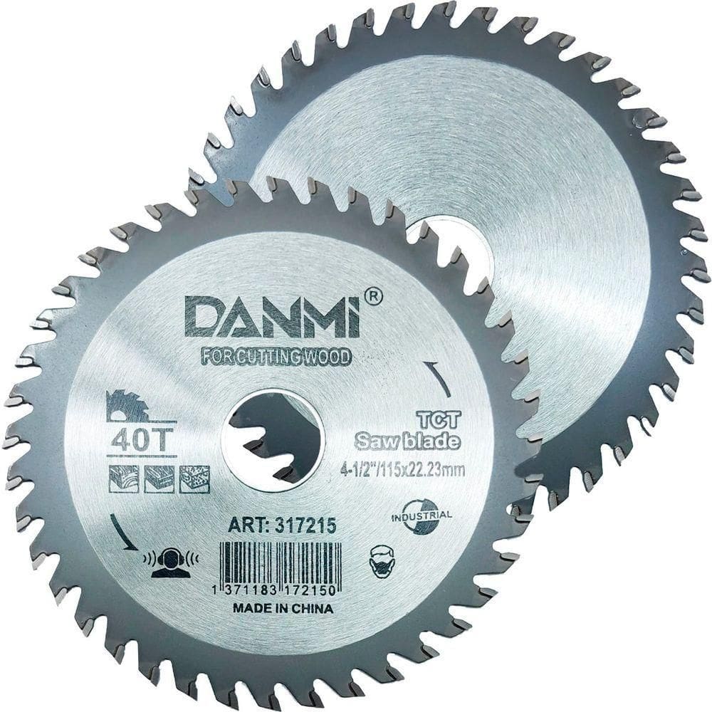 Lamina Disco De Corte Prata Circular Madeira 40 Dentes 115mm