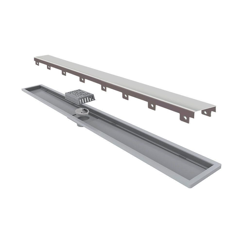 Ralo Linear Elleve Royal 8604 70cm Com Tampa Inox Inox 8604