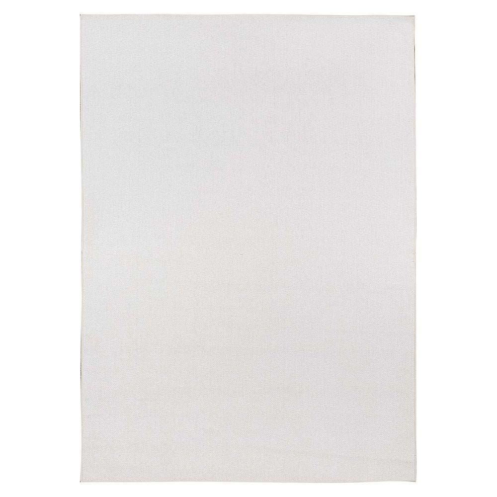 Tapete Sala Antiderrapante Linen 01 Off White 2,00x2,50m