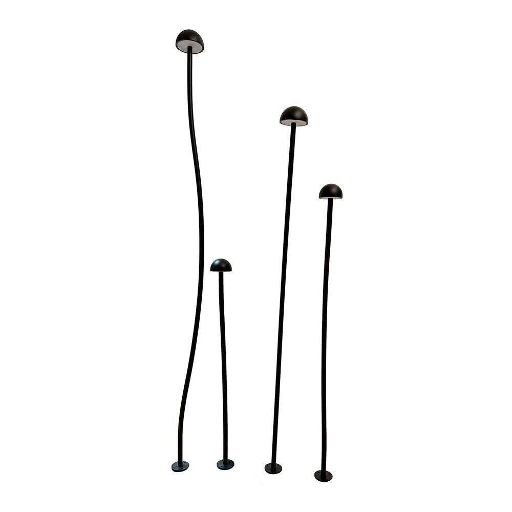 Luminária De Jardim Nordecor Gobe 6614 Led Bivolt Preto 3000k Luz Amarela