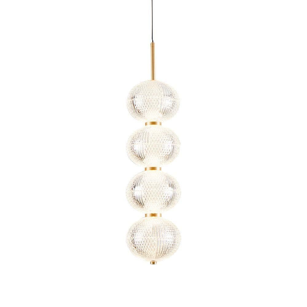 Lustre Pendente Nordecor Luse 2796 Ouro Champagne Led Bivolt Ouro Champagne 2796