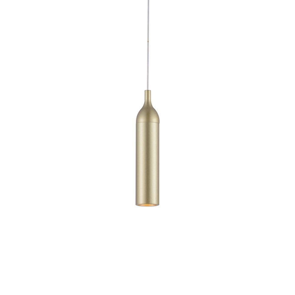 Lustre Pendente Nordecor Wisi 2680 Dourado Fosco Led Bivolt Dourado Fosco 2680