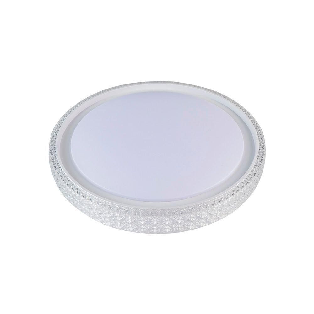 Plafon Nordecor Kenle 2663 Redondo Led Bivolt Branco Branco 2663