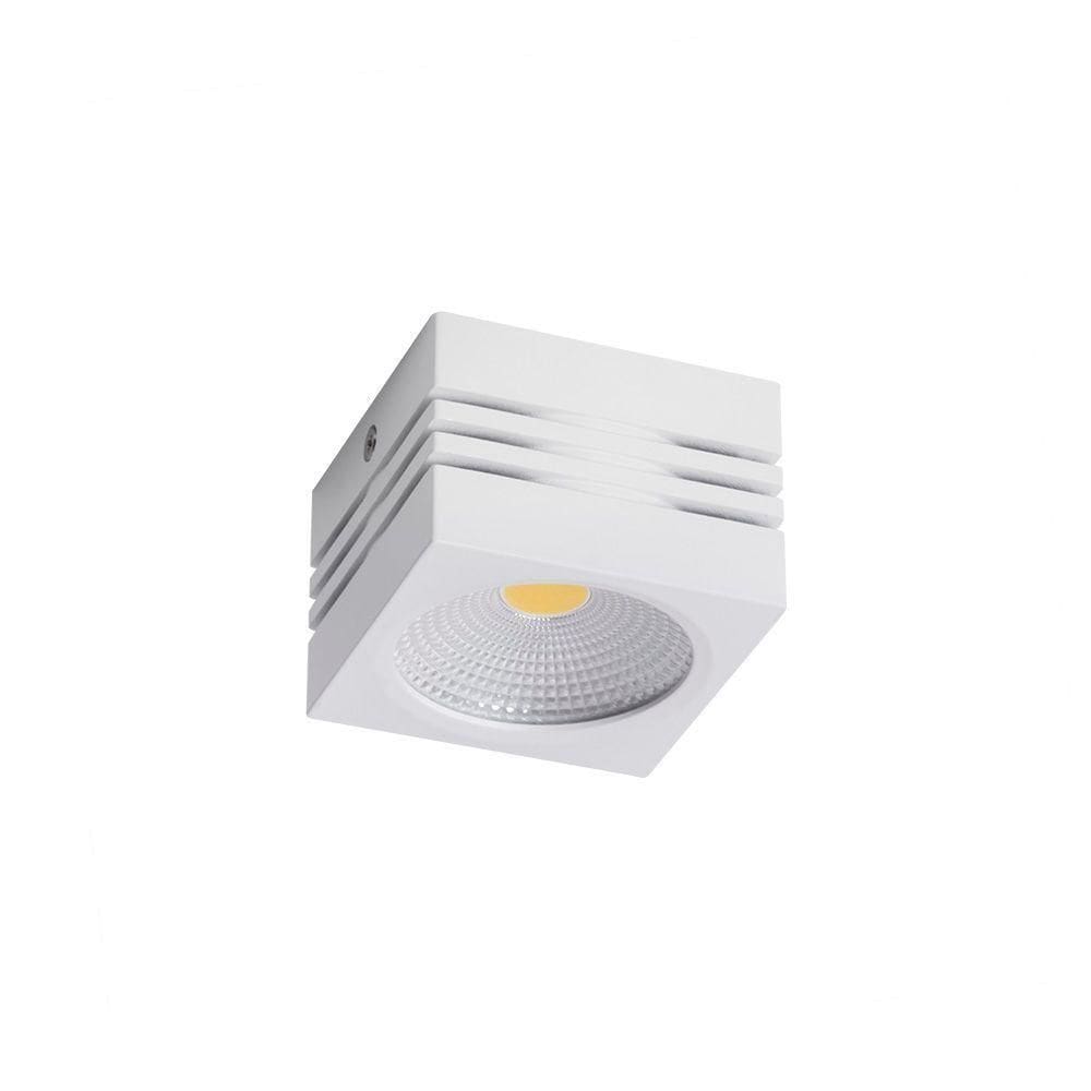 Spot De Sobrepor Nordecor Viena Led 10w Bivolt Branco 3000k Luz Amarela