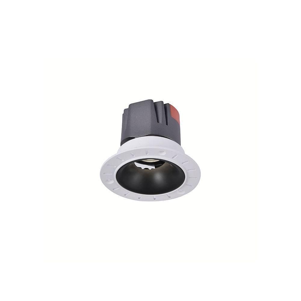 Spot De Embutir Nordecor Zagle No-frame Redondo Led Alto Irc 97 5w Bivolt Preto 2700k Luz Amarela