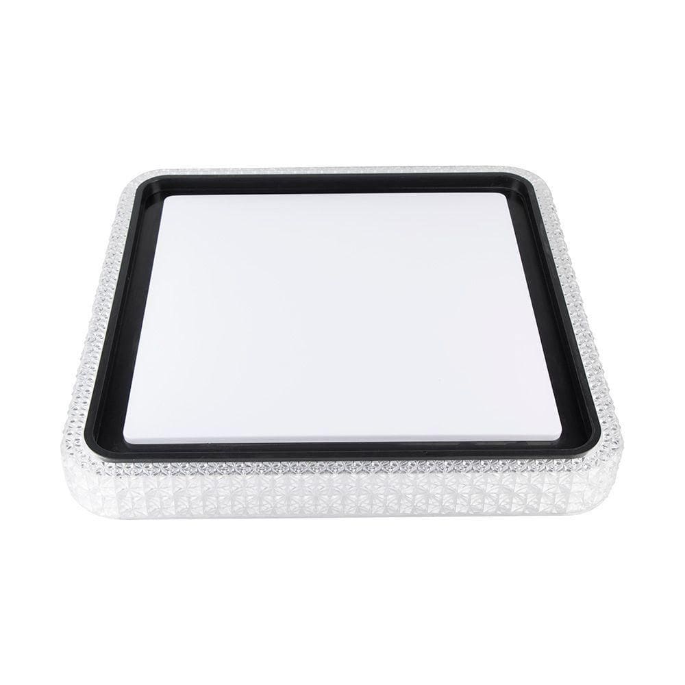 Plafon Nordecor Kenle 2667 Quadrado Led Bivolt Preto Preto 2667