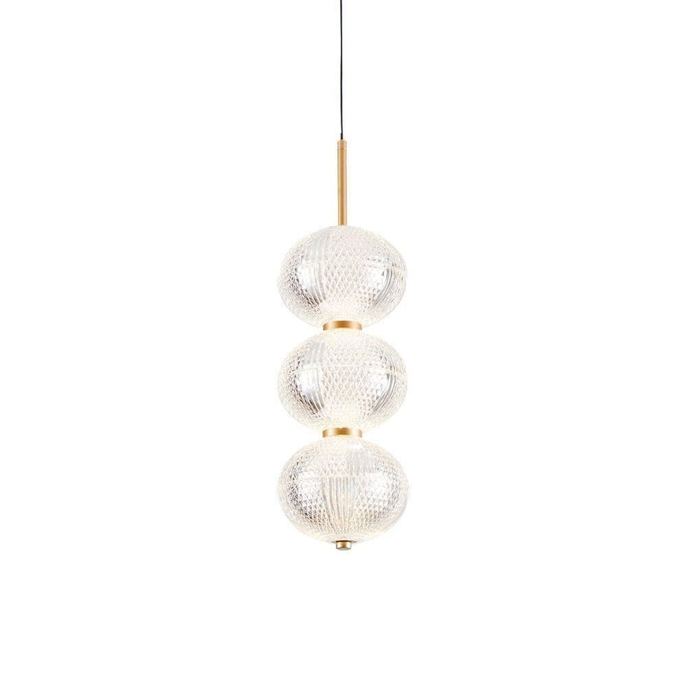 Lustre Pendente Nordecor Luse 2795 Ouro Champagne Led Bivolt Ouro Champagne 2795