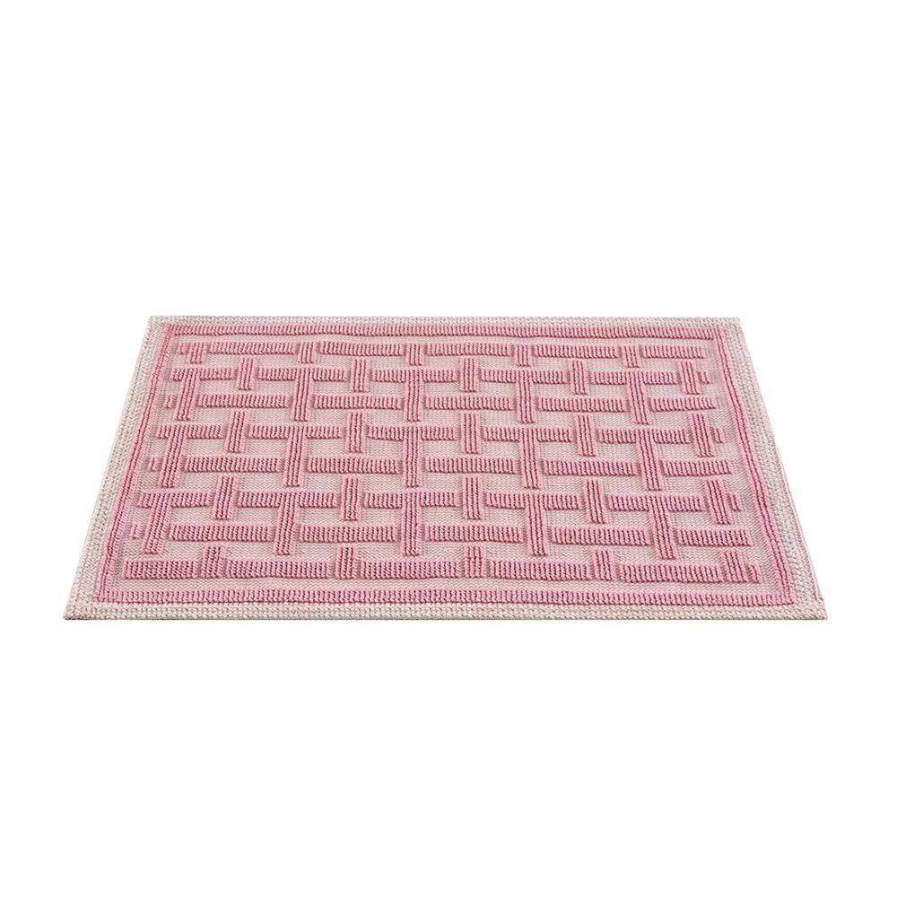Tapete De Banheiro Natur 05 Rosa 0,50x0,80m - Edantex