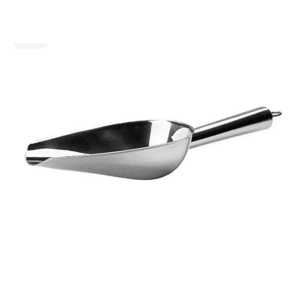 Pá Pegador Concha Para Coletar Alimentos Granel Grãos Cereais Farinhas Gelo em Aço Inox - Cromus