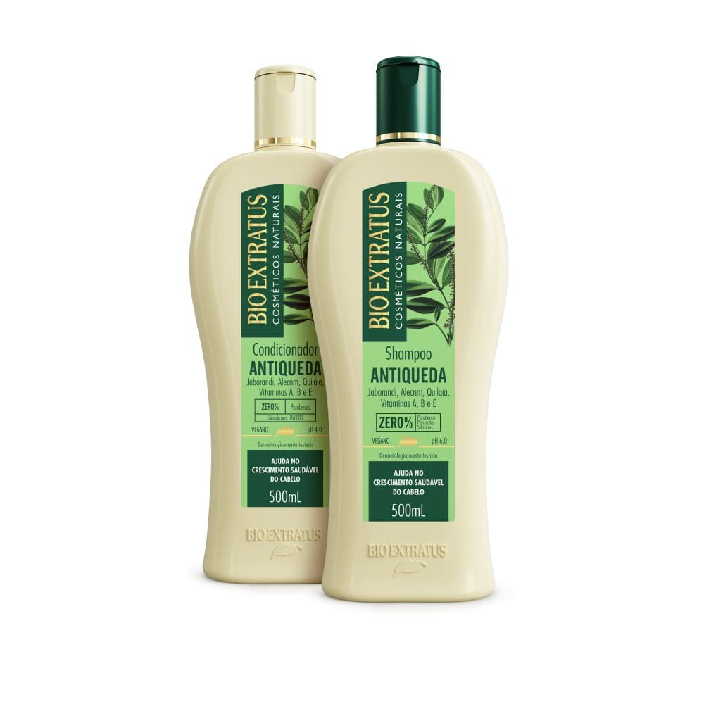Kit Antiqueda Jaborandi (500mL) Shampoo e Condicionador