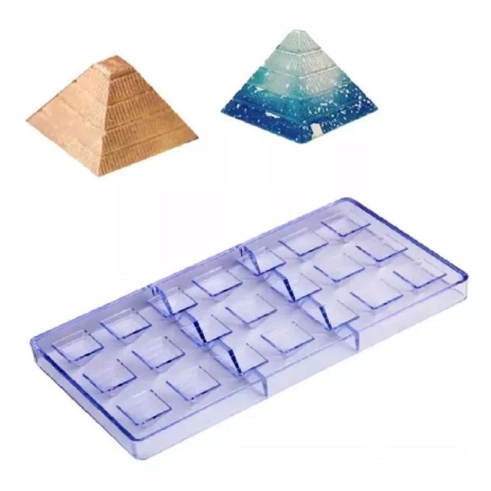 Forma De Chocolate Policarbonato / Acrílico Molde Pirâmide