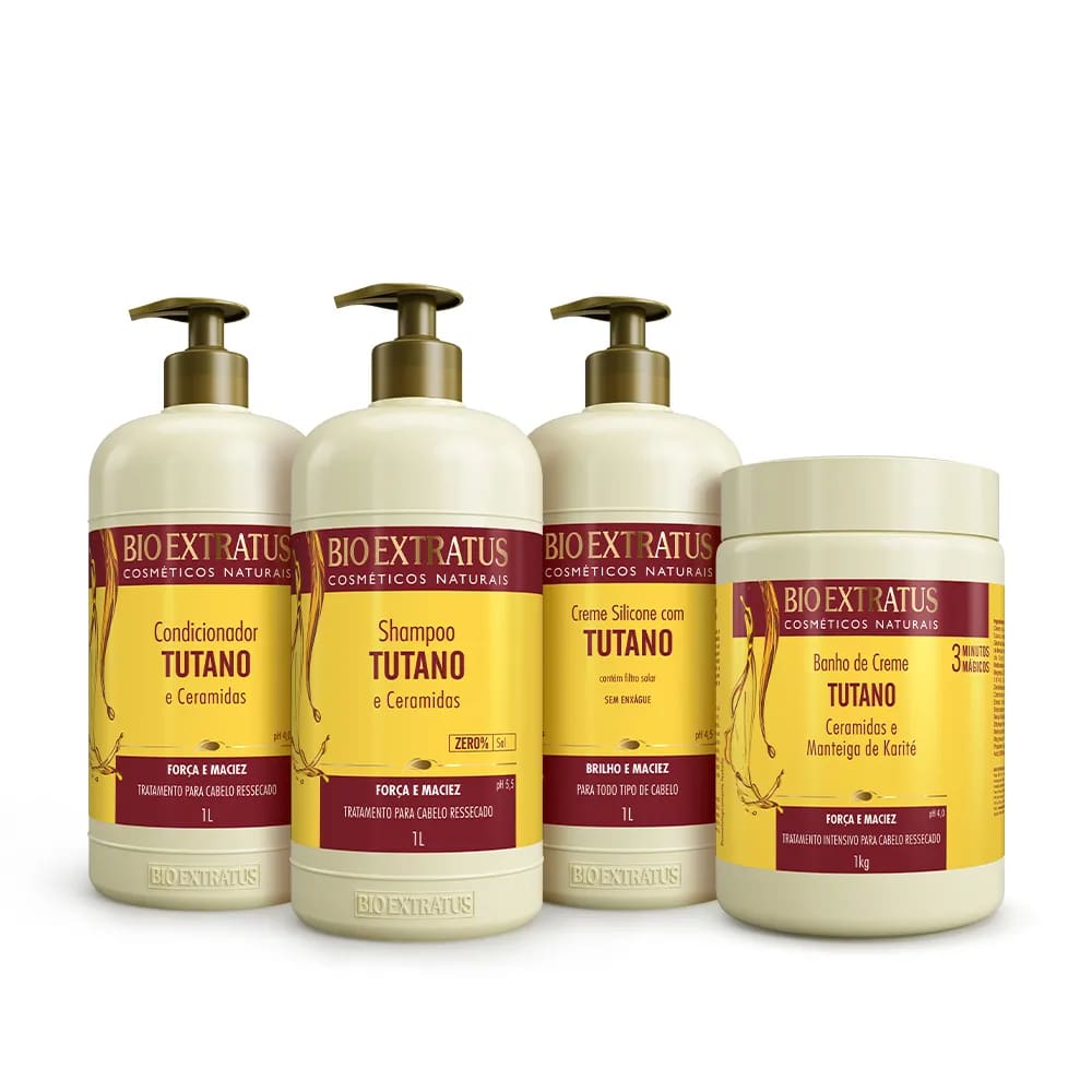 Kit Tutano Bio Extratus 4Itens 1L/1Kg