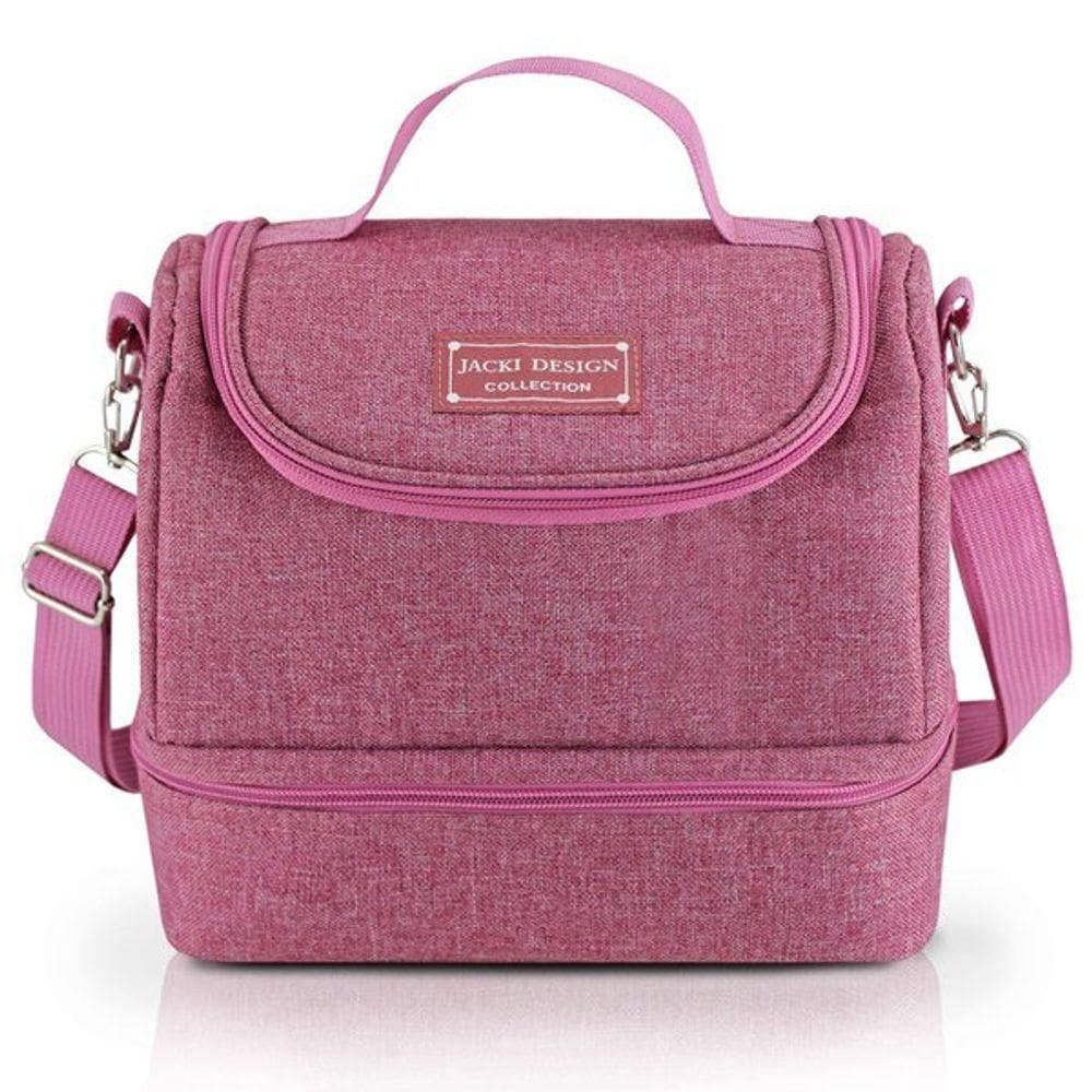 Bolsa Térmica C/ 2 Compartimentos Concept Rosa