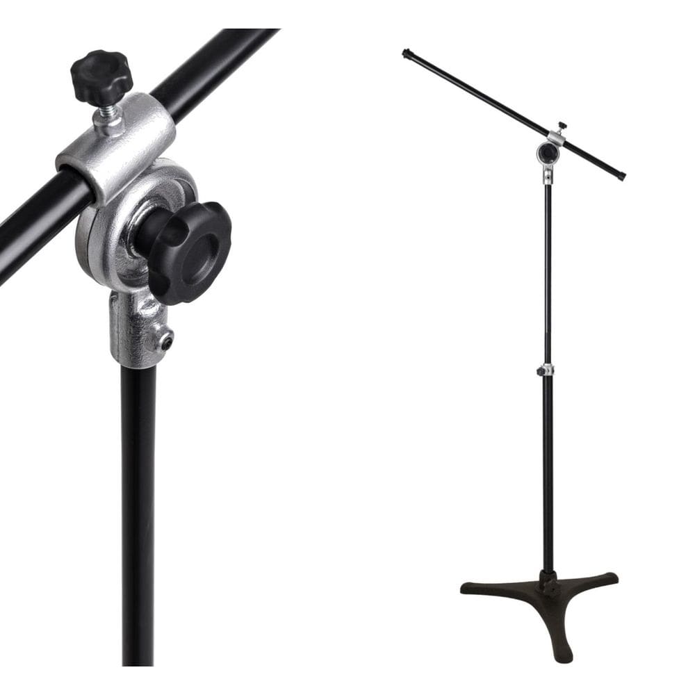 Suporte,Pedestal Microfone,Base De Ferro,Telescópico,Girafa