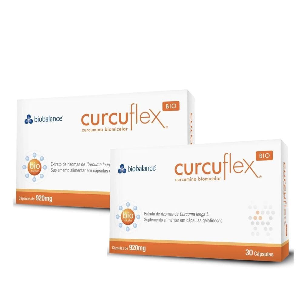 Kit 2 Curcuflex Curcumina Tecnologia Biomicelar 30 Cáps