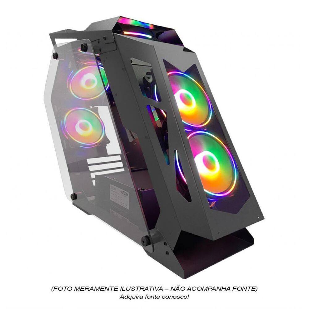 Gabinete Gamer M-Atx Htlk6S23R6 Com 06 Fans S/ Fonte