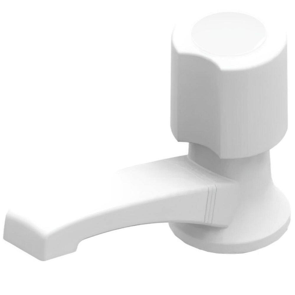 Torneira Para Lavatório Plástica Branca
