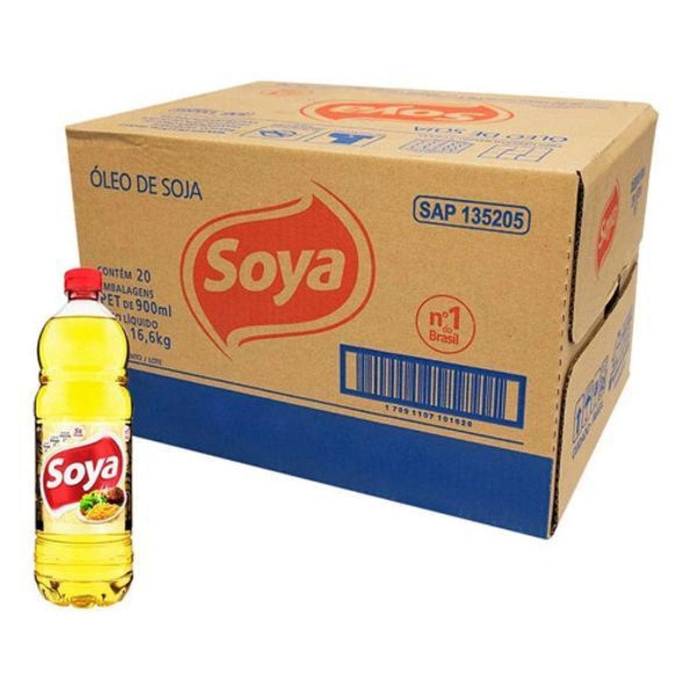 Óleo De Soja Soya 900Ml Caixa Com 20 Un
