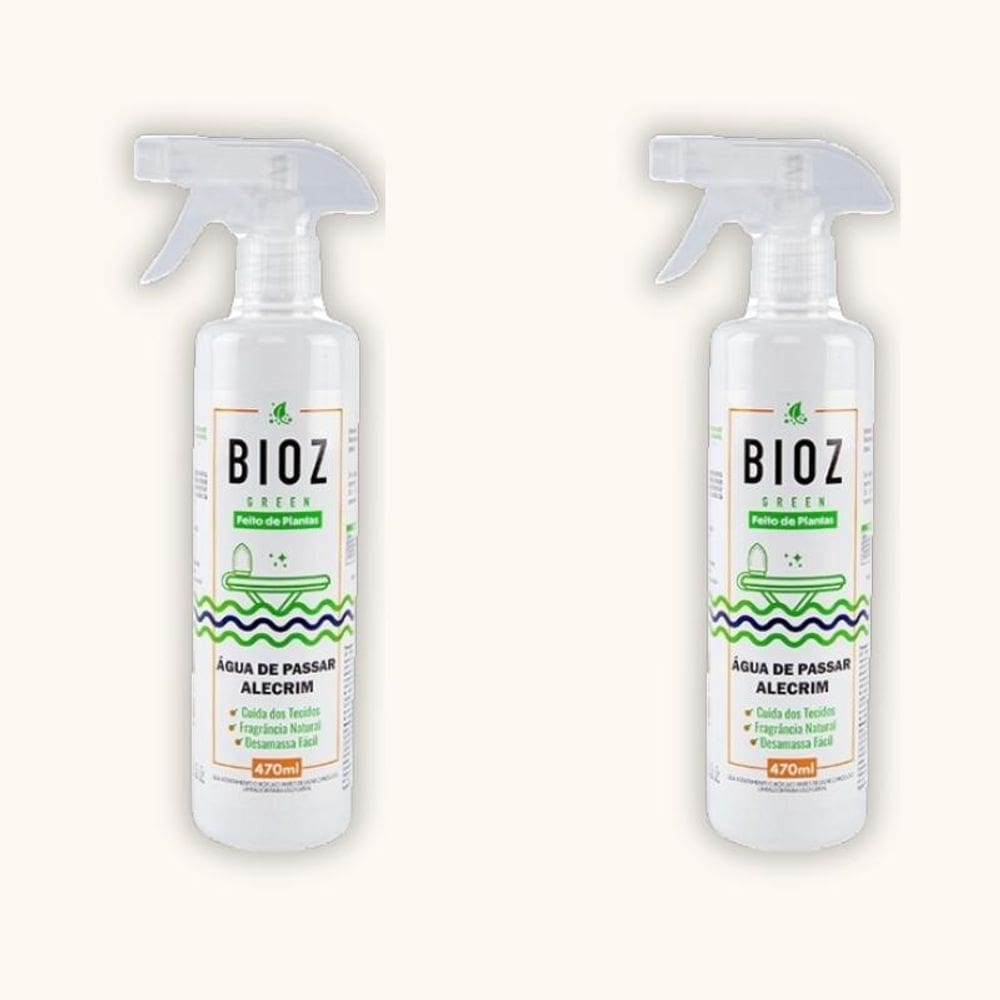 Kit 2X: Água Passar Roupa Biodegradável Alecrim Bioz Green