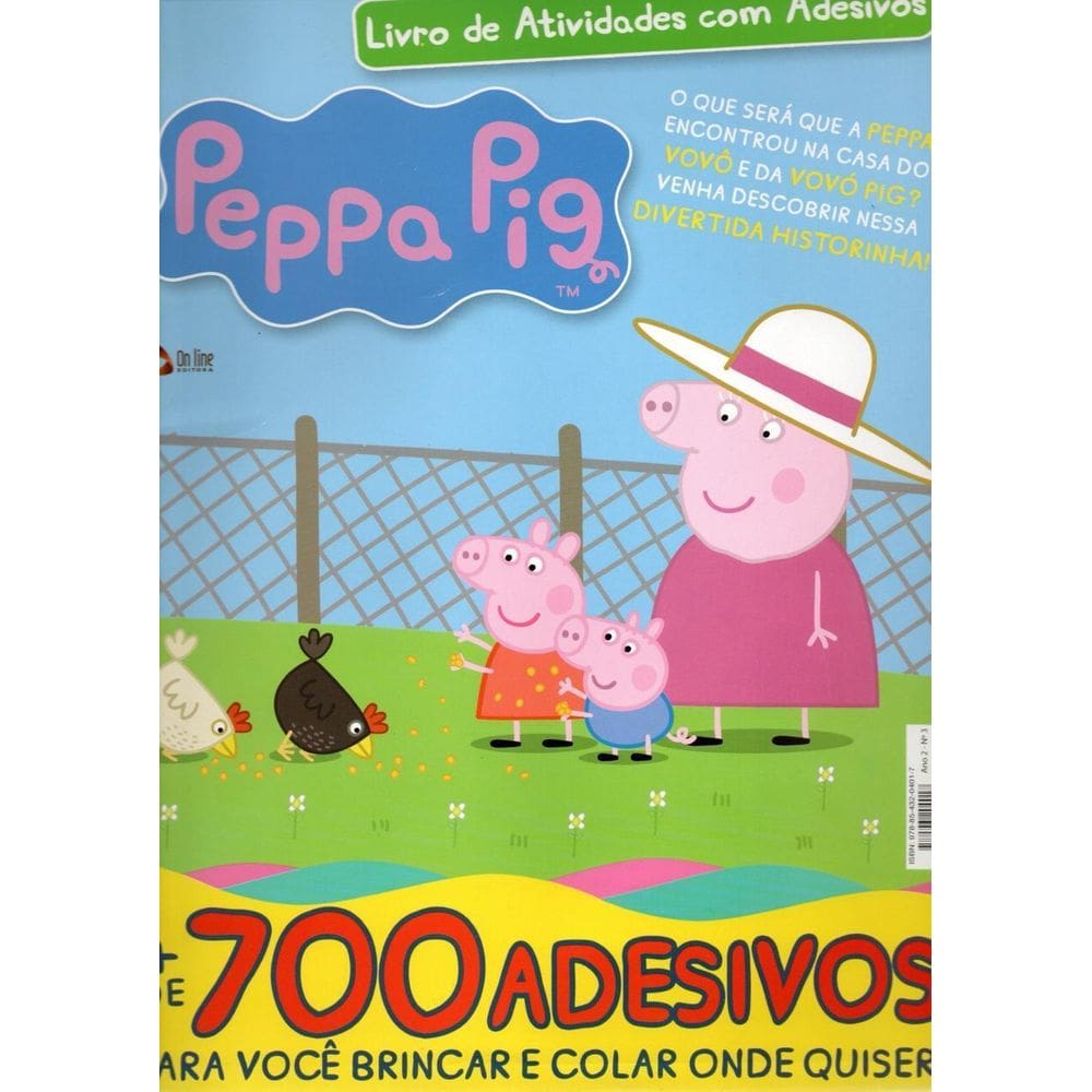 Livro De Atividades Com Adesivos - Peppa Pig