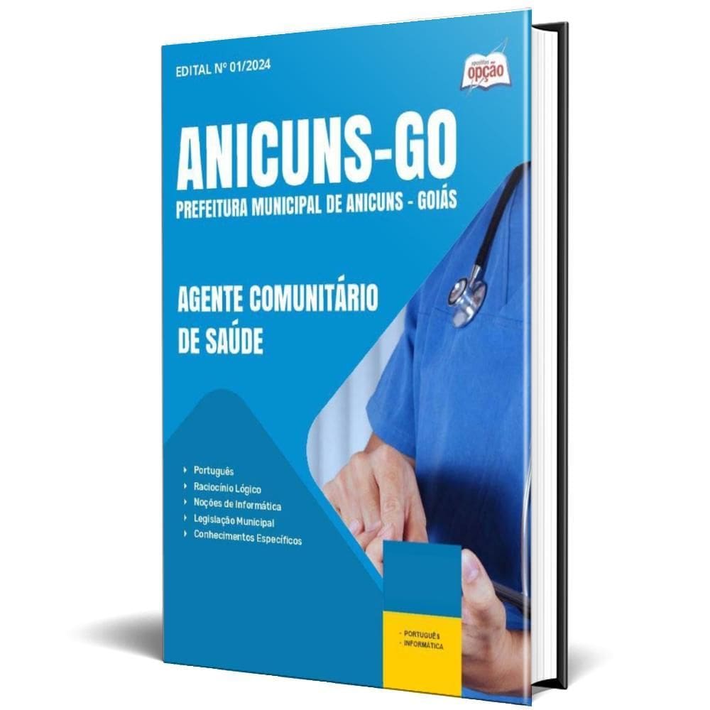 Apostila Prefeitura Anicuns Go 2024 Agente Comunitário Saúde