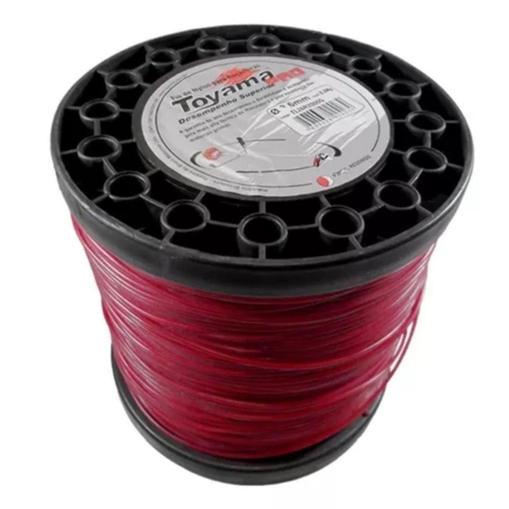 Fio De Nylon Para Roçadeiras Bobina 3Mm 2Kg Toyama