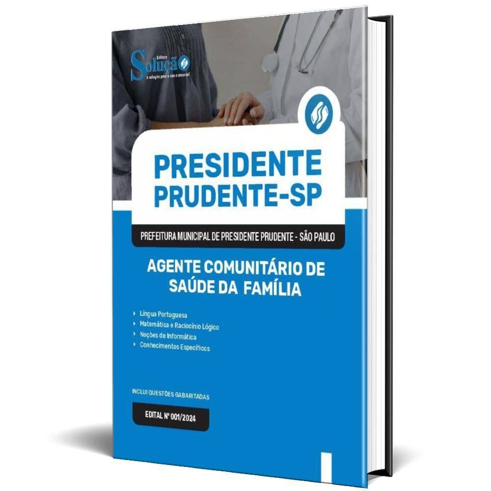 Apostila Prefeitura Presidente Prudente Sp 2024 Agente