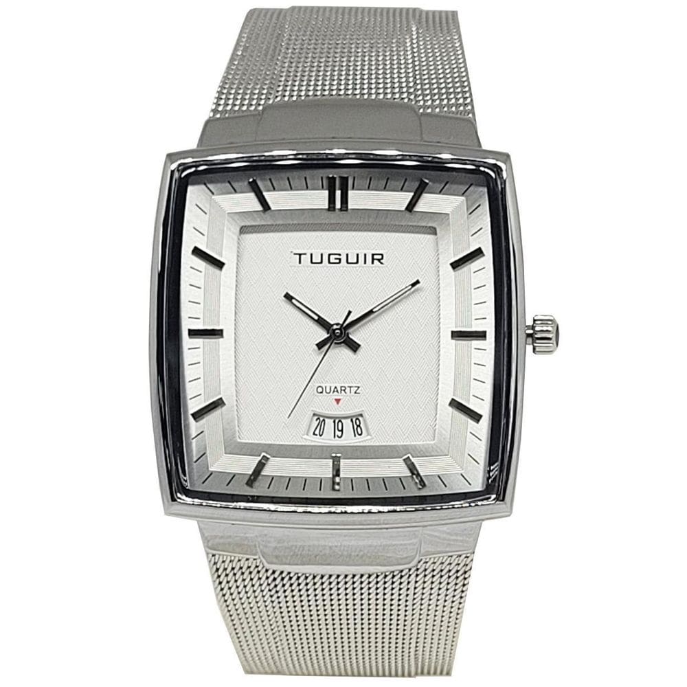 Relógio Unissex Tuguir Analógico Tg30335 Prata
