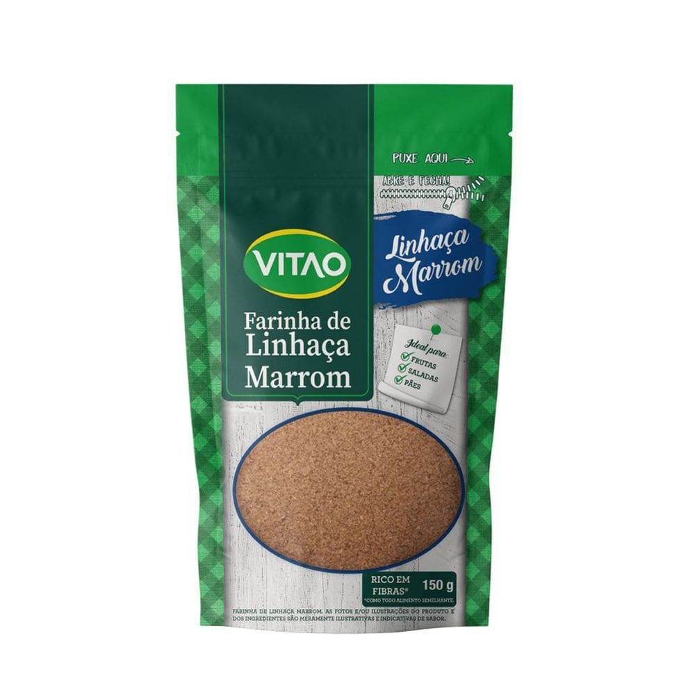 Farinha De Linhaça Marrom 150G Vitao