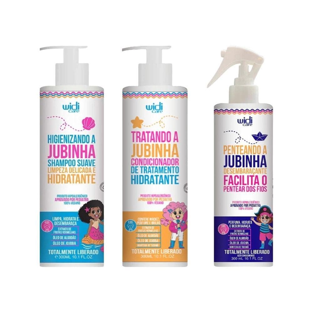 Kit Widi Care Jubinha Condicionador+Shampoo+Spray Desemb
