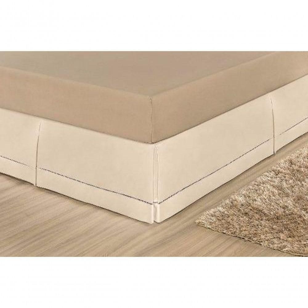 Saia Para Cama Box King Juliana - Palha