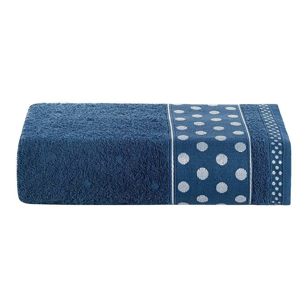 Toalha De Banho Celine 01 Peça 100% Algodão 450g/m² Suave - Azul Marinho