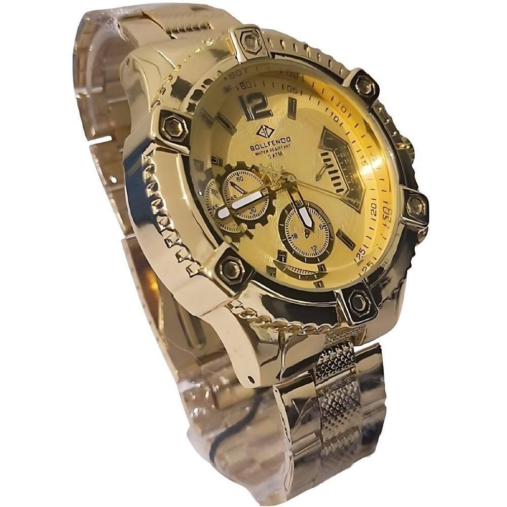 Relógio Masculino De Pulso Pesado Aço Casual Exclusivo Moda