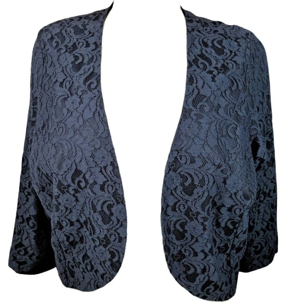 Bolero Renda Preto Manga 3/4 Morena Luz