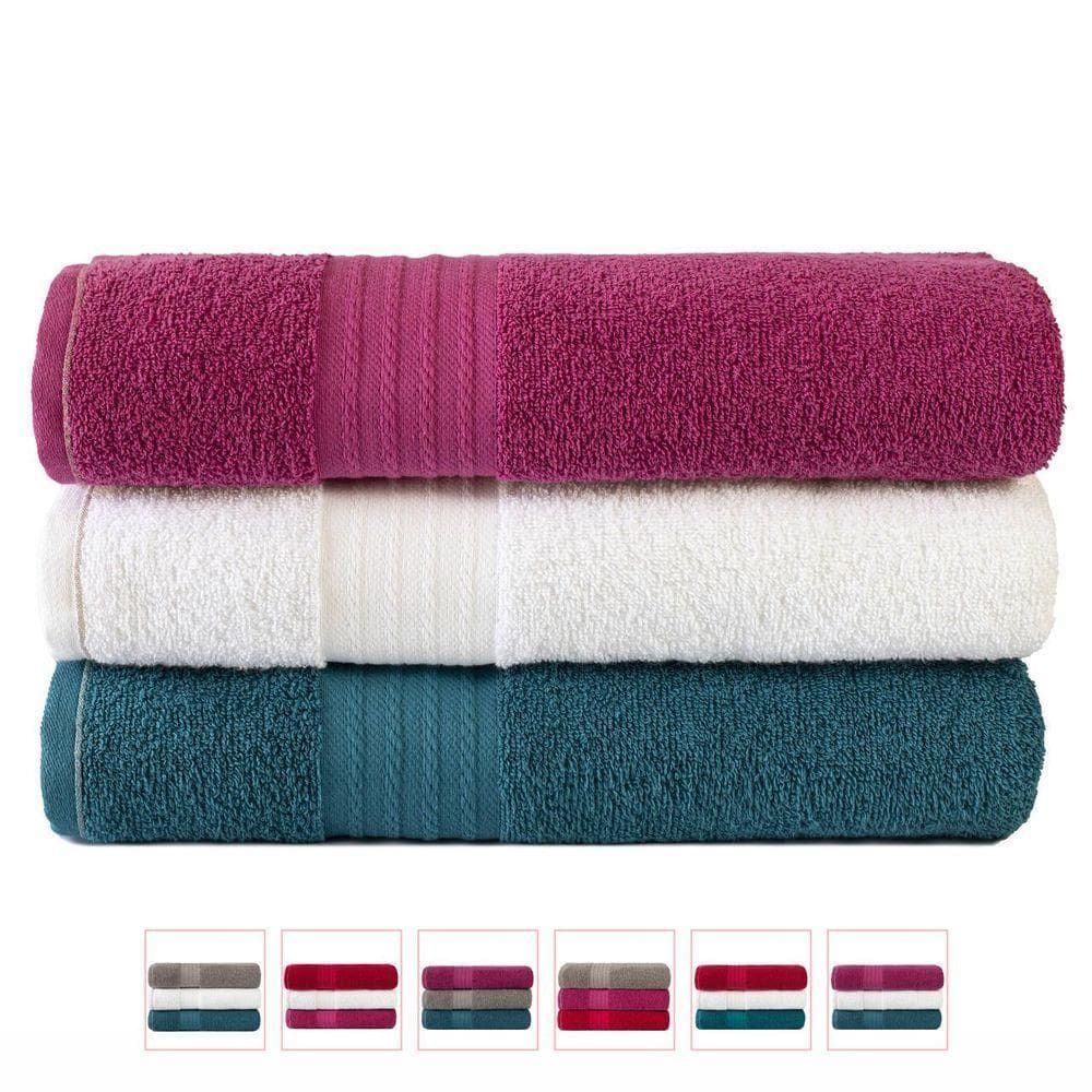 Kit Com 3 Toalhas Banhão Luxo Gigante Nobre 75x150cm - Kit 6