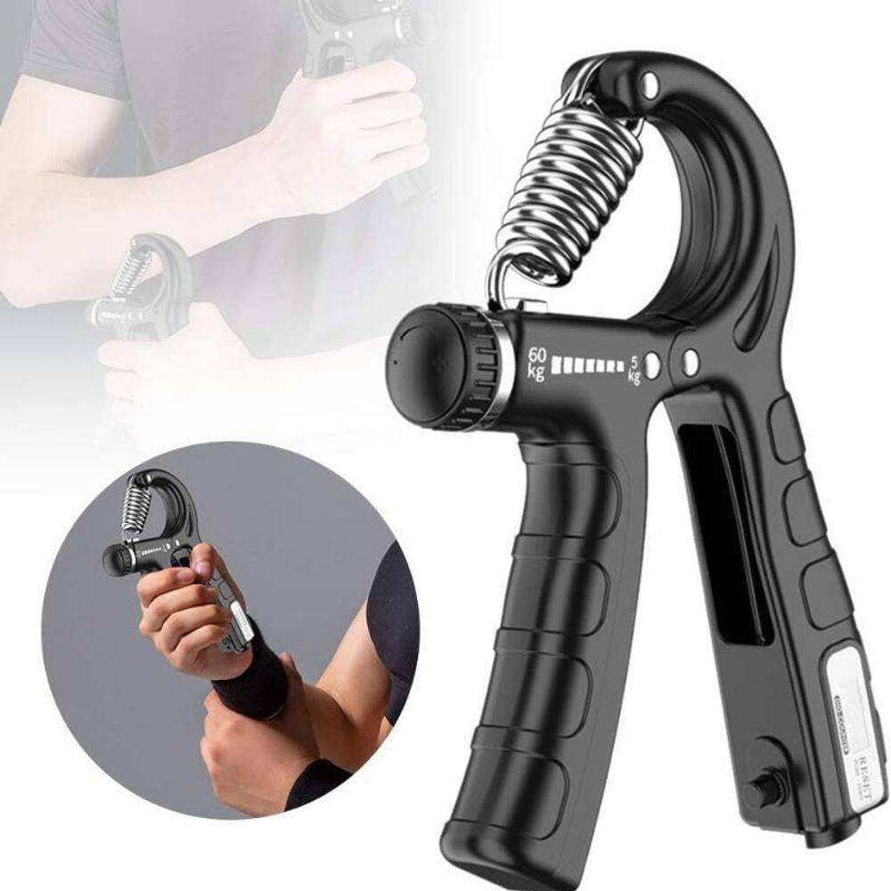 Hand Grip Exercitador De Mãos E Dedos Cor Preto