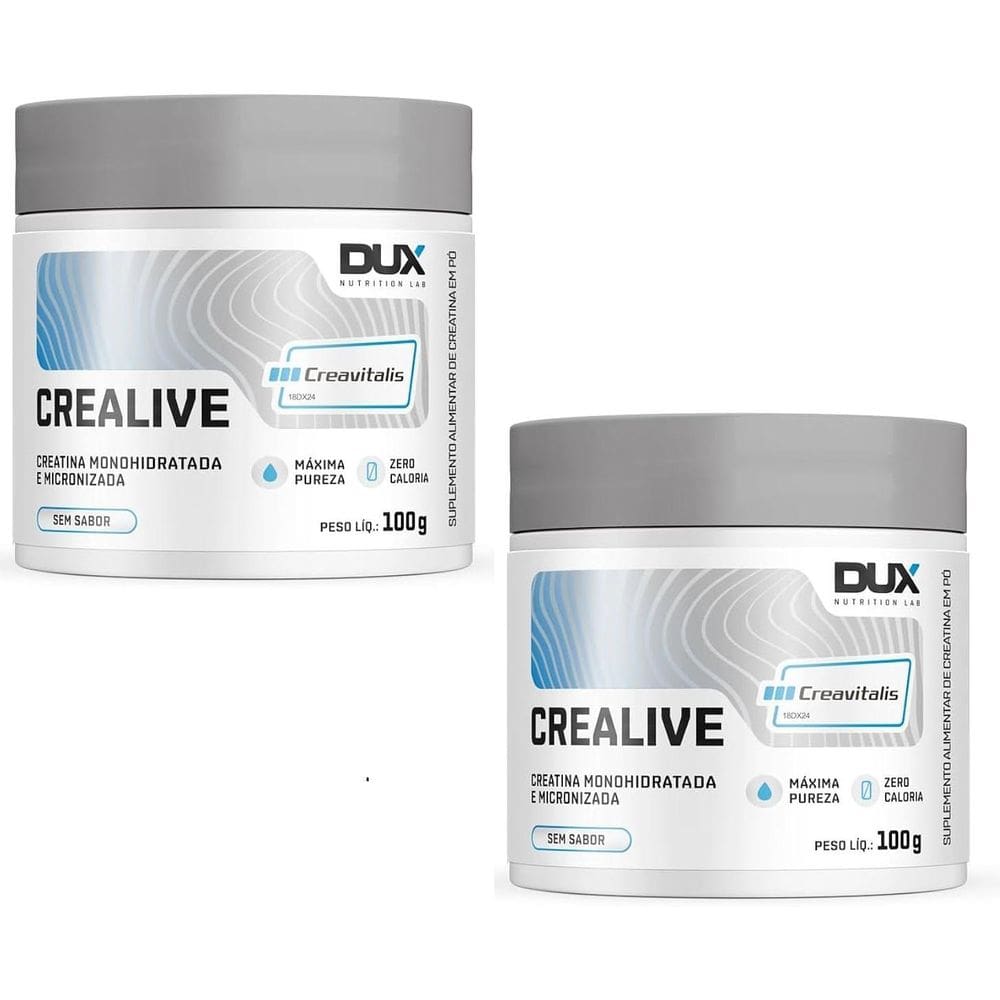 Kit 2X Creatina Crealive Creavitalis 100G - Dux Nutrition