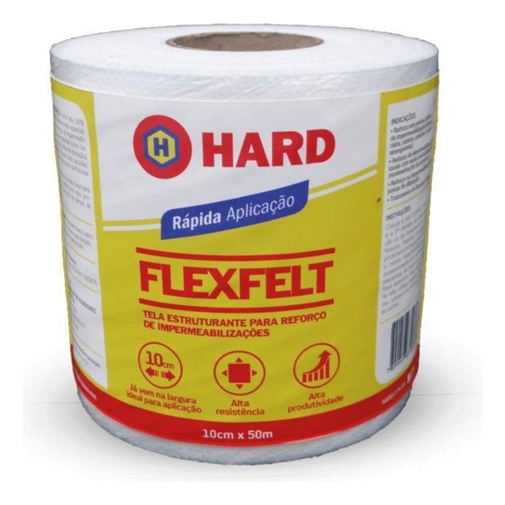 Tela De Reforço Hard Flexfelt Standard 80Mm X 50M