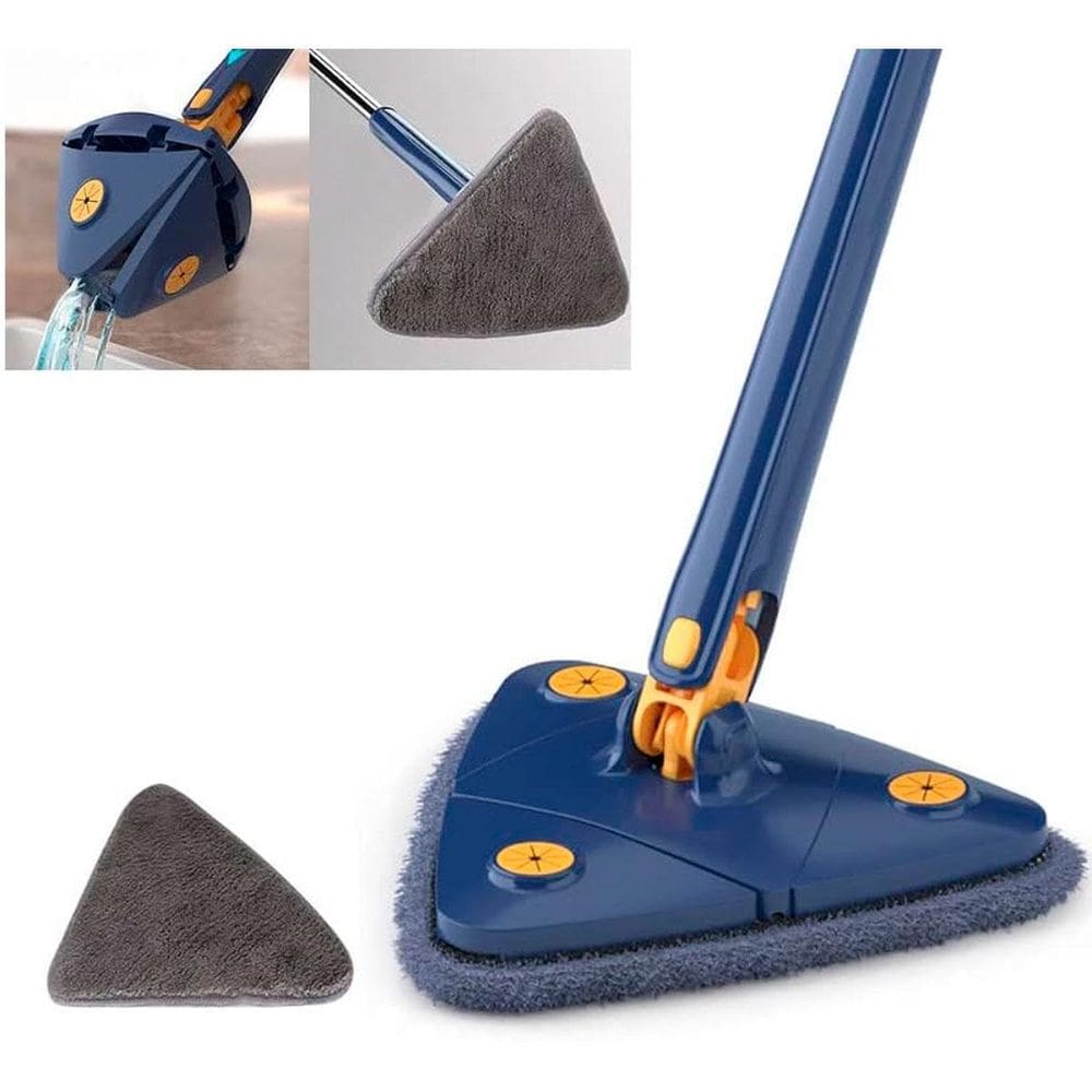 Esfregão Giratório Triangular 2 Refil Limpeza