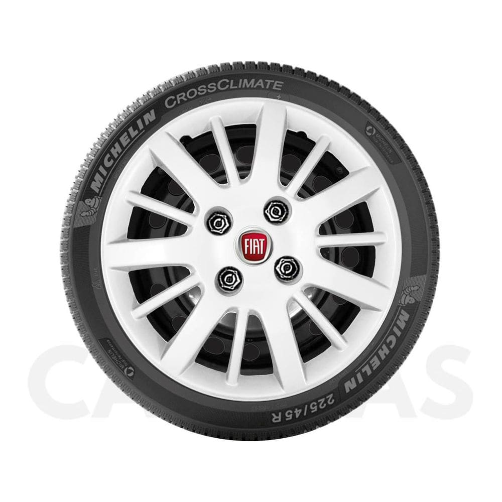 1X Calota Fiat Palio Novo Uno Siena Aro 14 Com Emblema 073Cb