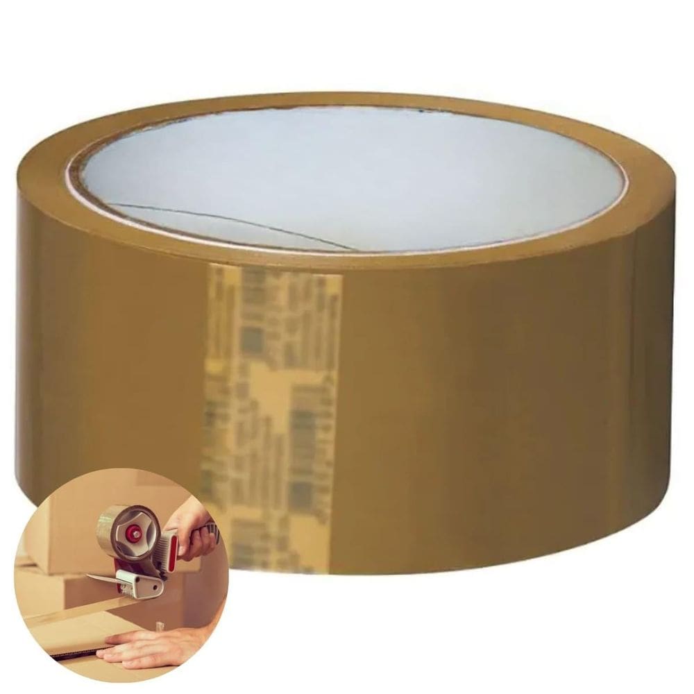 Fita Adesiva Marrom Larga 45Mmx100M