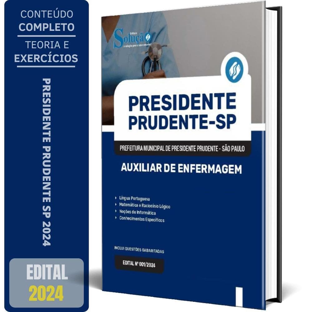 Apostila Prefeitura Presidente Prudente Sp 2024 Auxiliar