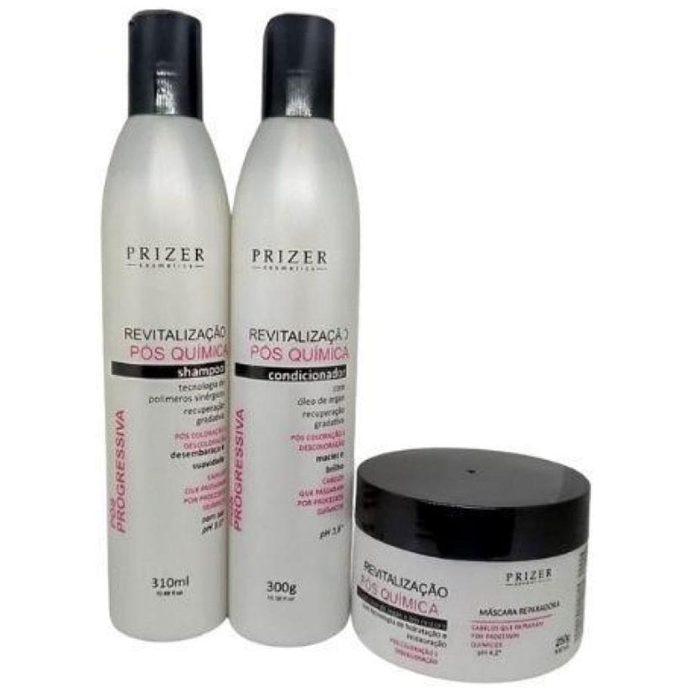 Kit Revitalização Pós Química Prizer Com Óleo De Argan