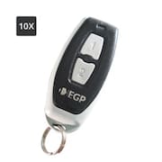 10x Controle Universal para Portão Automático e Alarme EGP 433Mhz Modelo Chaveiro