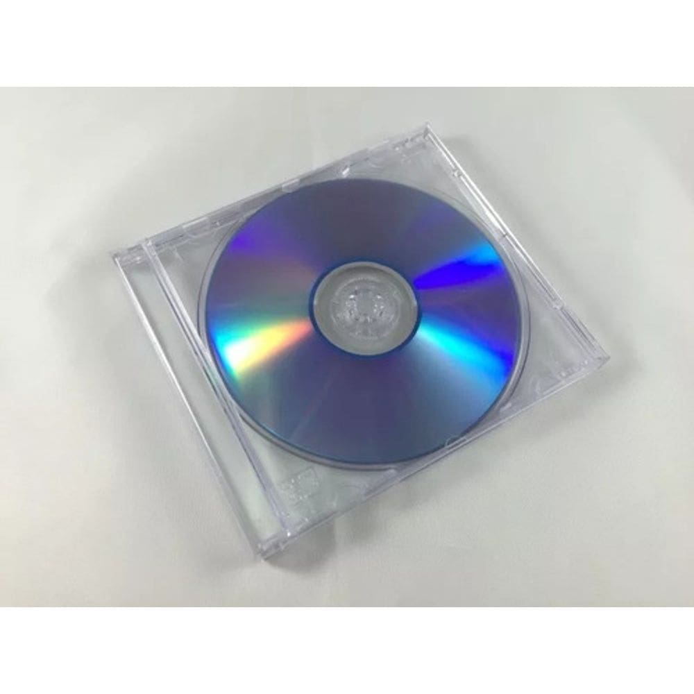 Estojo Box Cd Acrílico Cristal Kit Com 25 Pçs