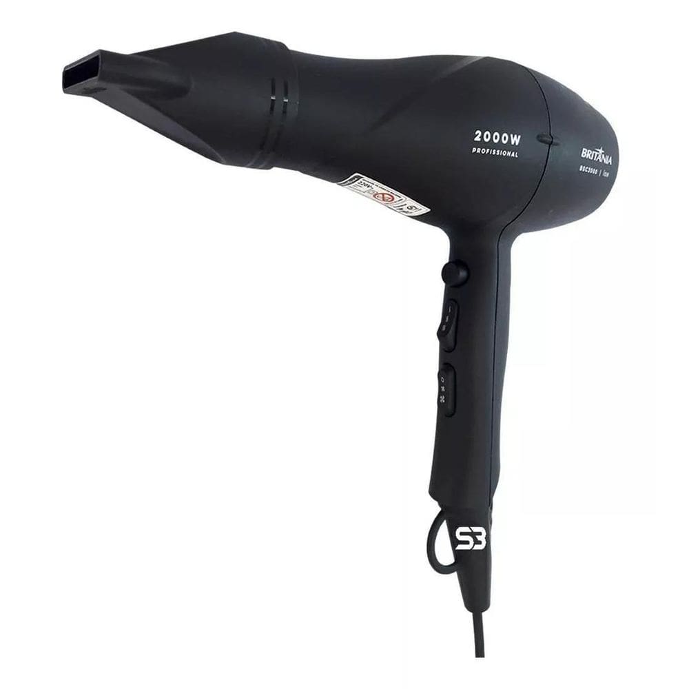 Secador De Cabelo Britânia Bsc2000 2000W Quente Frio - 110V