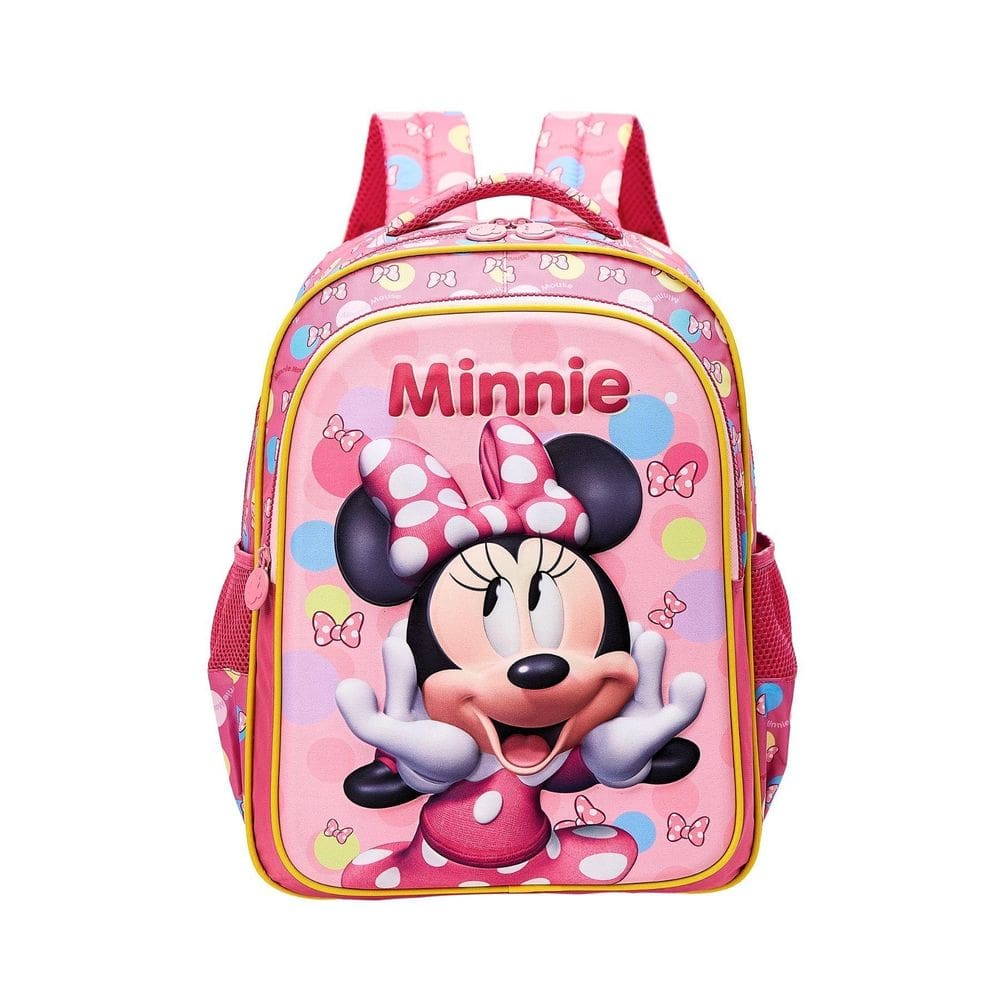 Mochila De Costas Escolar Minnie 3D  Disney 13242