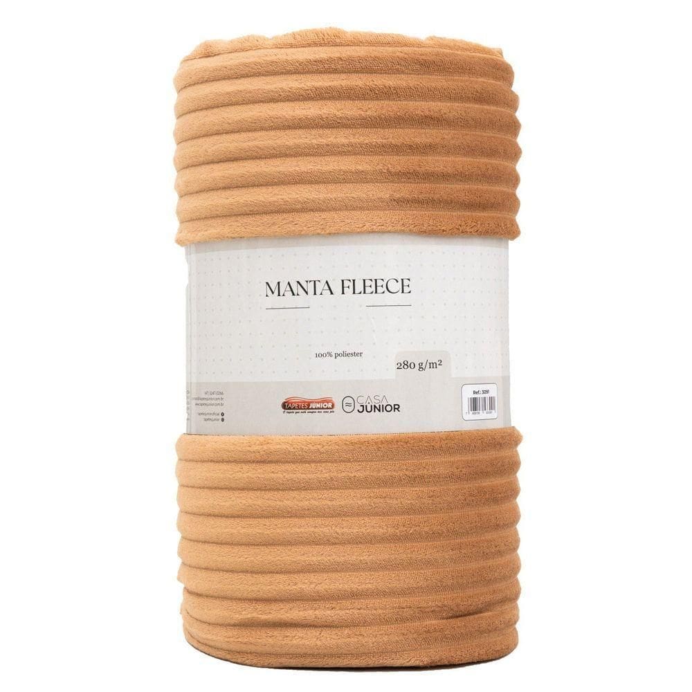 Manta Microfibra Fleece 280g-m² Cs Júnior Bege - Queen