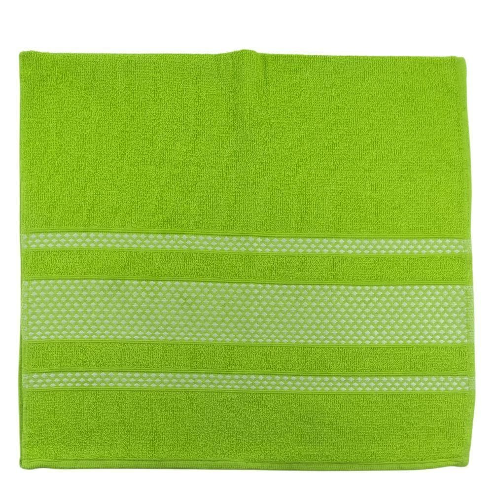 Toalha De Rosto Felpuda Zafira (42cm X 72cm) Savitex Modelo 1 Verde Claro
