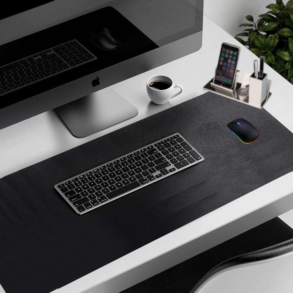 Deskpad Couro Gamer Escritório Mesa Decoração120X40